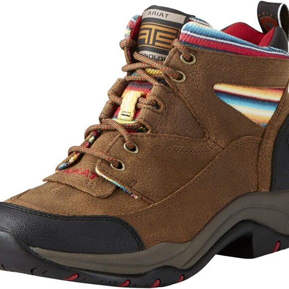 Women's Eco Leather Hiking Boots Size 9 Waterproof Durable Rubber Sole - Picture 1 of 2